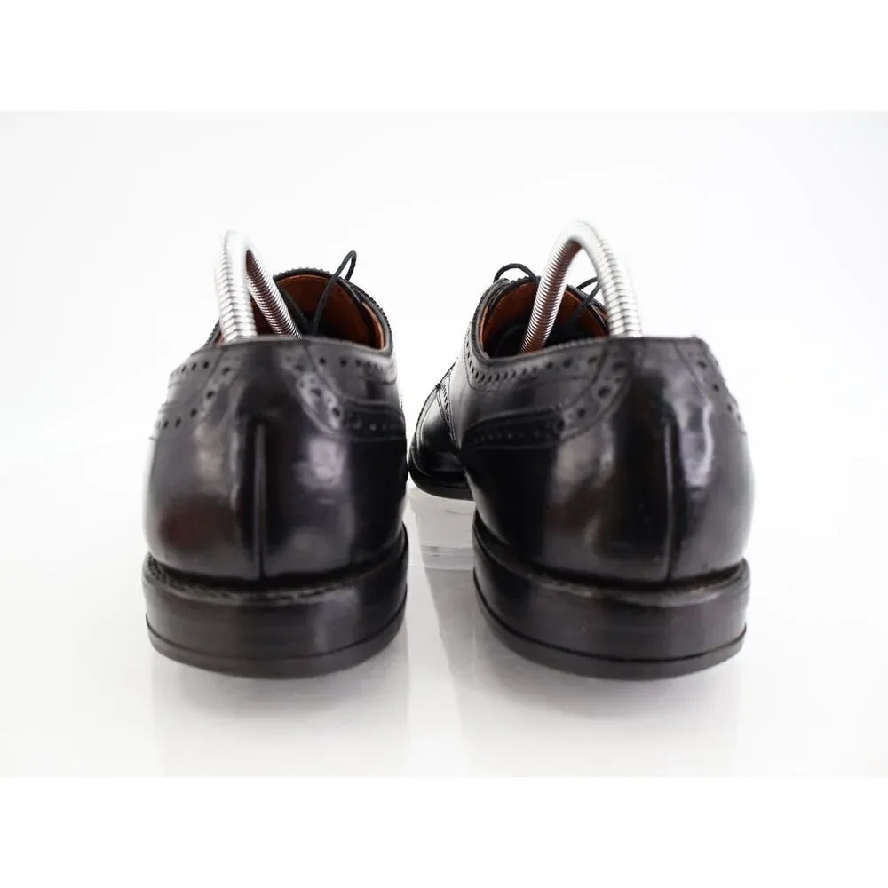 Allen Edmonds Men's Sanford Oxford Size 11 B Cap Toe Brogue Dress Shoe Black